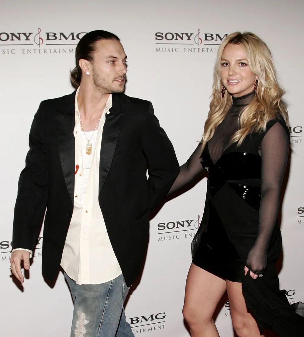 Britney Spears and Kevin Federline arriving at the 2006 Sony BMG Grammy party.