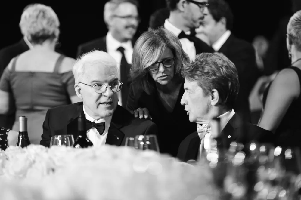 GettyImages-693945386 How Steve Martin and Martin Short Paid Tribute to Late Diane Keaton at Show
