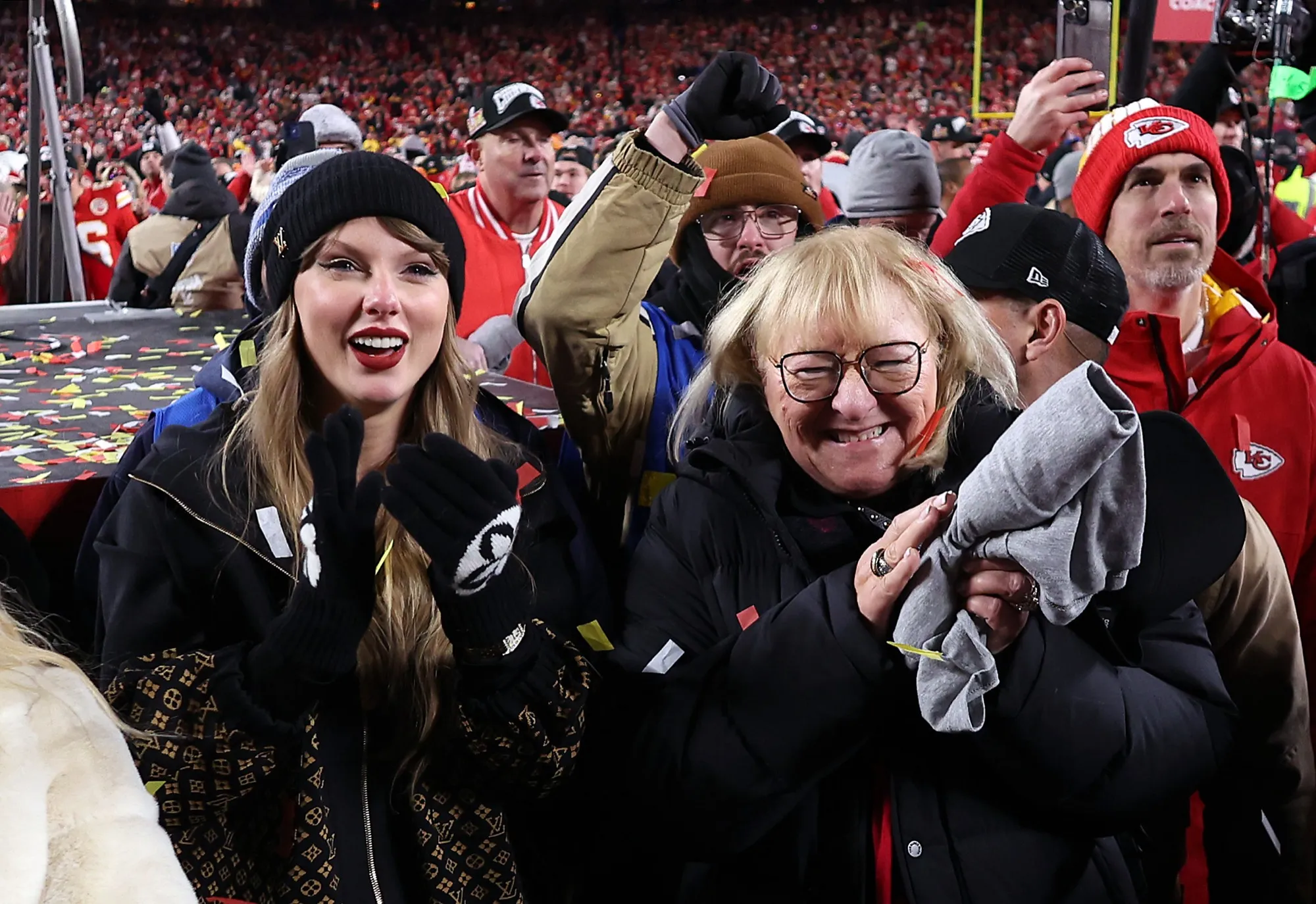 GettyImages2196385198 Donna Kelce Wears Taylor Swift Hat