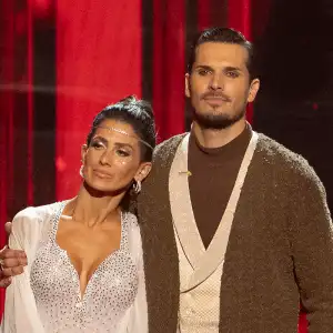 Gleb Savchenko Comforts Hilaria Baldwin as She Cries Over Dancing With the Stars Elimination