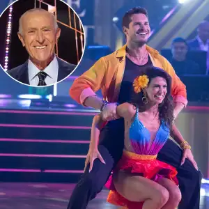 Gleb Savchenko and Hilaria Baldwin React to Len Goodman Shout-Out on DWTS