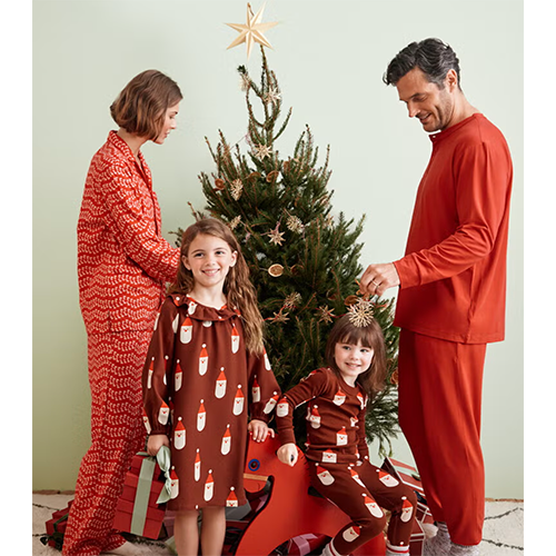 Hanna Andersson Holiday Santa Matching Family Pajamas
