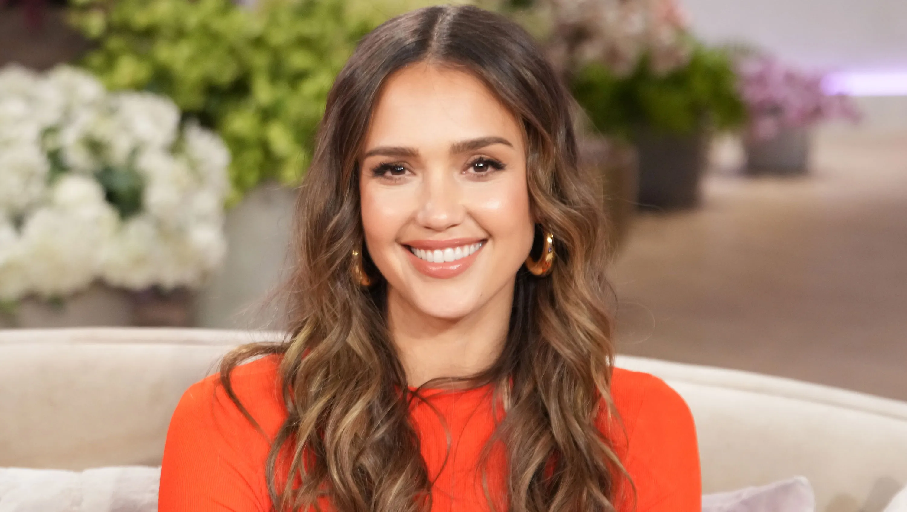 BURBANK, CALIFORNIA - November 18: Jessica Alba appears on "The Jennifer Hudson Show" airing November 20, 2024 in Burbank, California. (Photo by Chris Haston/WBTV via Getty Images). Check your local listings for times