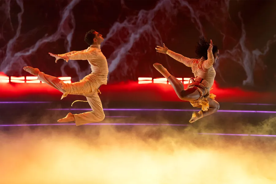 Jordan Chiles and Ezra Sosa Dancing With the Stars Halloween Night