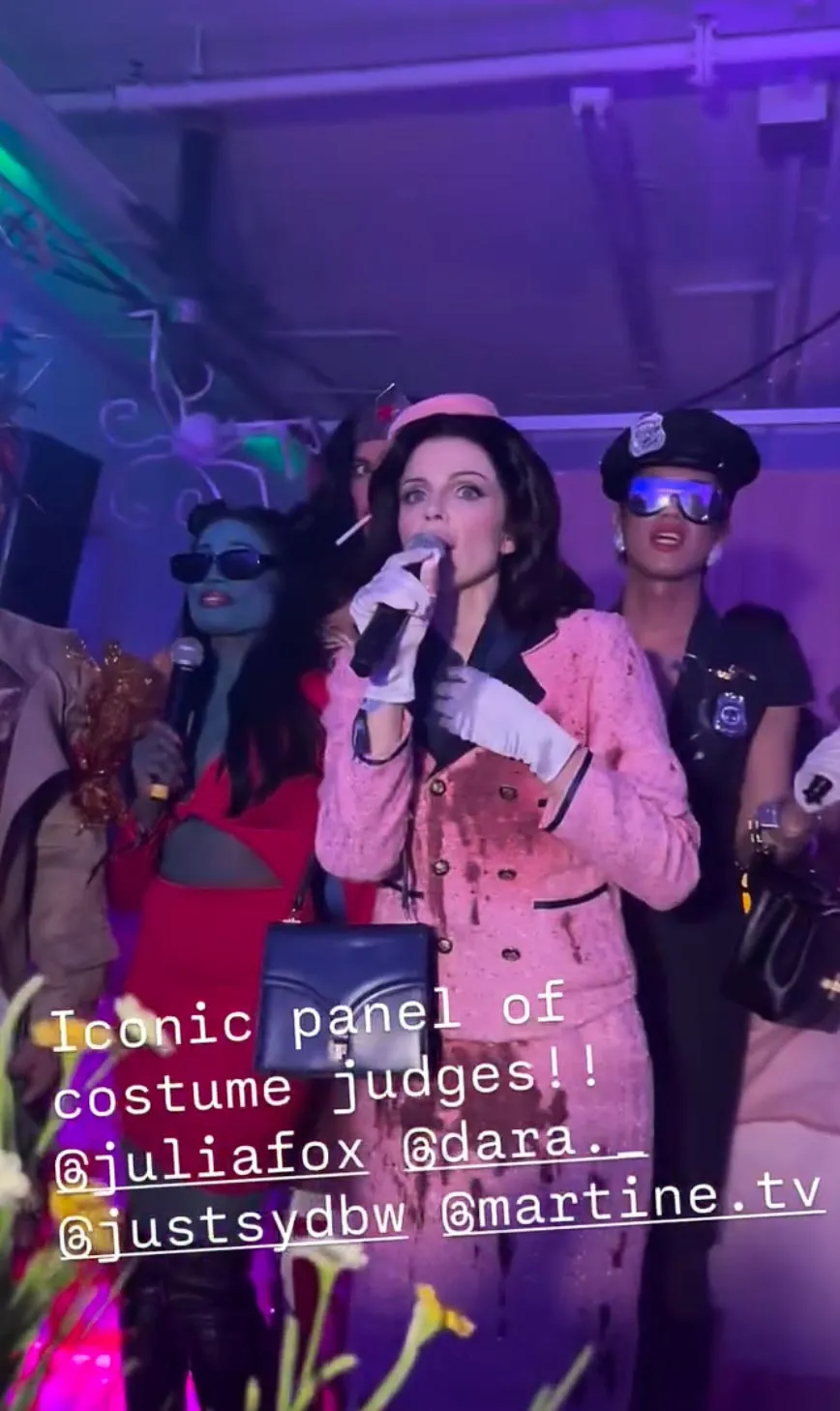 Julia Fox Defends Her Bloody Jackie Kennedy Outfit Not a Costume Screenshot 2025 10 31 at 13 57 45