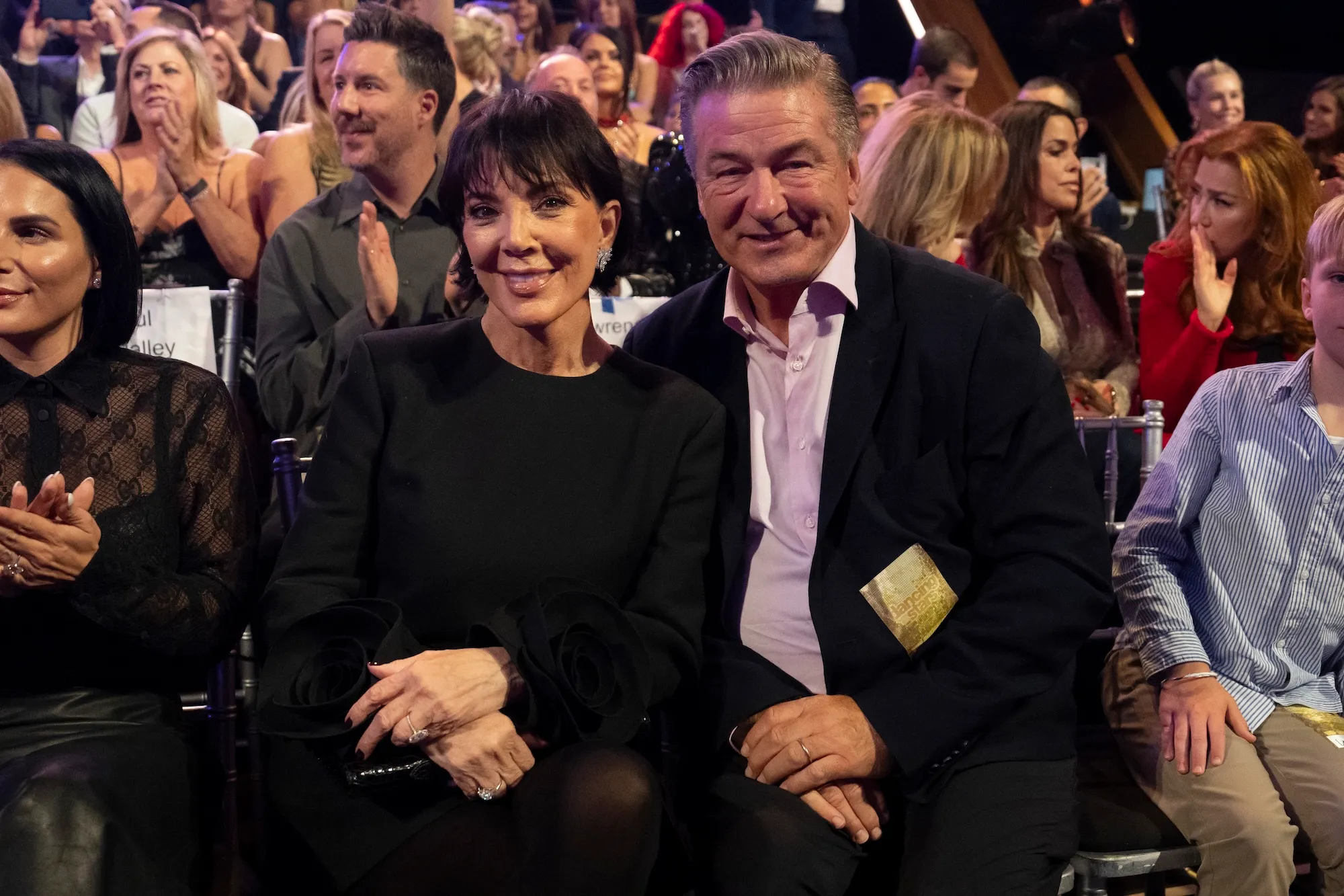 Kris Jenner and Alec Baldwin Support Hilaria at DWTS