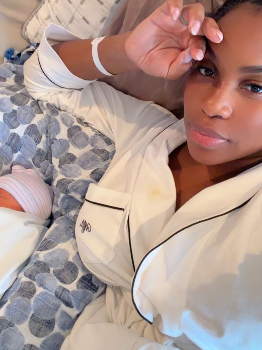 Lauren-Speed-Hamilton-IG-With-Newborn-Son