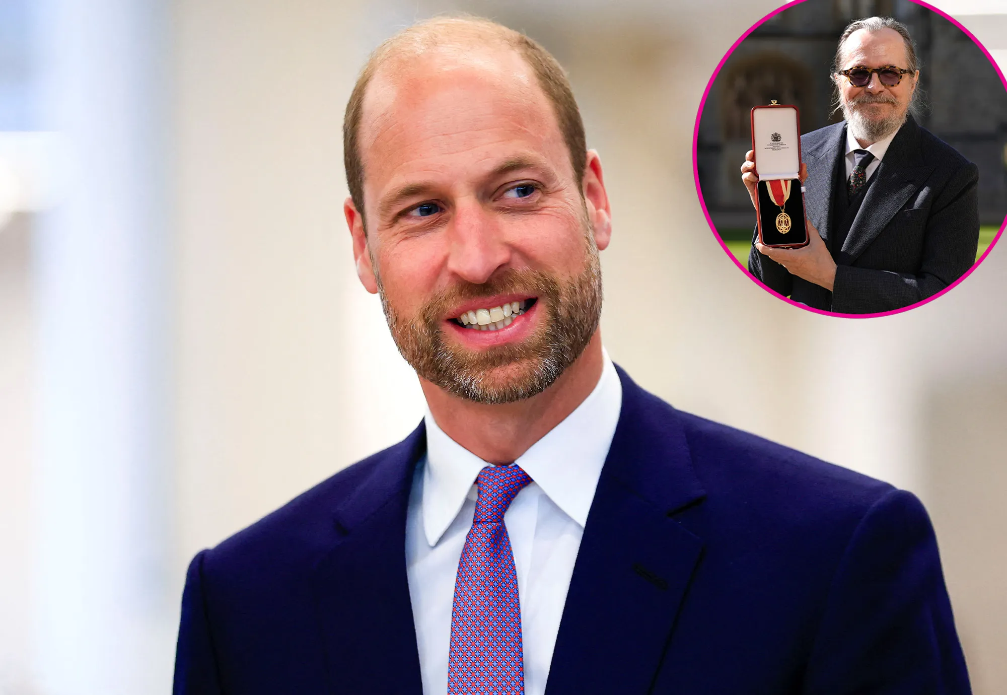 Prince William Had Fangirl Moment Over Gary Oldman During Knighthood Ceremony