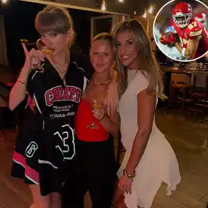 Promo Taylor Swift Shows Chiefs Team Pride in Mini Dress as She Parties With Friends After Travis Kelce Game
