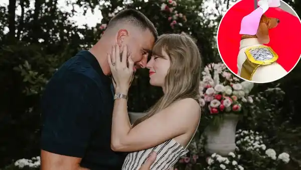 Promo Travis Kelce Reacts to Dog Dressed as Taylor Engagement Ring for Halloween