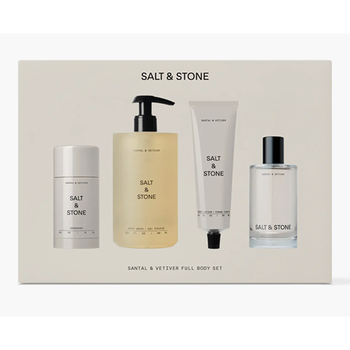 Salt and Stone Santal Vetiver Body Care Ritual Set