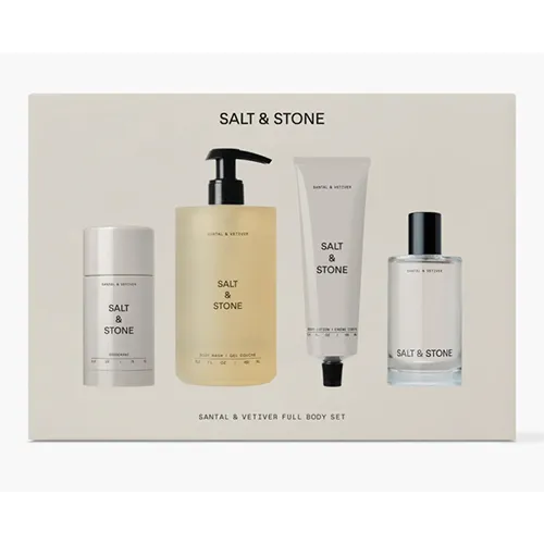 Salt and Stone Santal Vetiver Body Care Ritual Set