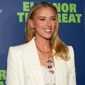 Scarlett Johansson at the Sony Pictures Classics and The Cinema Society's special screening of "Eleanor the Great" held at Village East by Angelika on September 24, 2025 in New York, New York. (Photo by Adela Loconte/Variety via Getty Images)