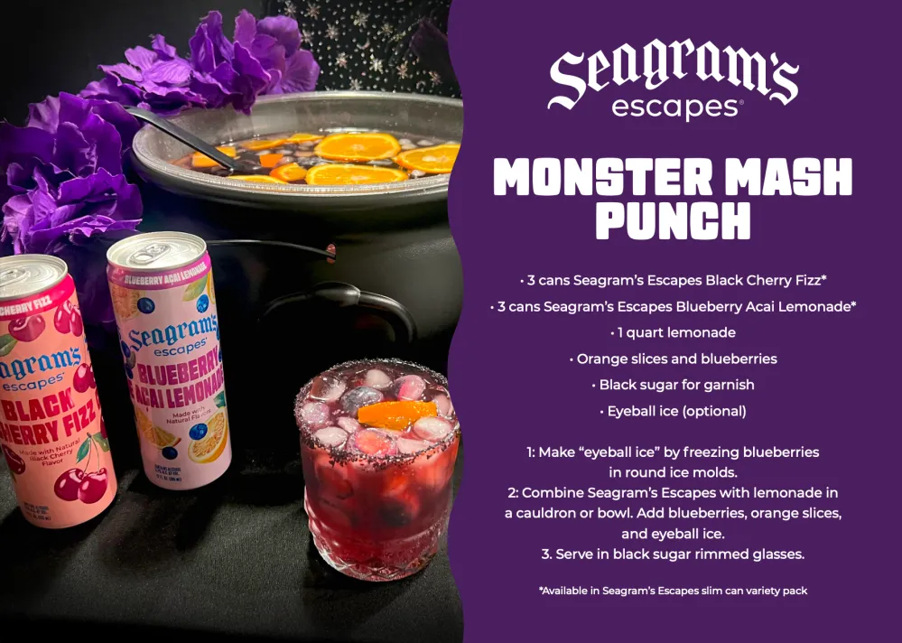 Seagram's Escapes Monster Mash Punch Recipe
