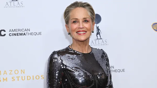 BEVERLY HILLS, CALIFORNIA - DECEMBER 06: Sharon Stone attends 38th American Cinematheque Awards at The Beverly Hilton on December 06, 2024 in Beverly Hills, California. (Photo by Olivia Wong/WireImage)