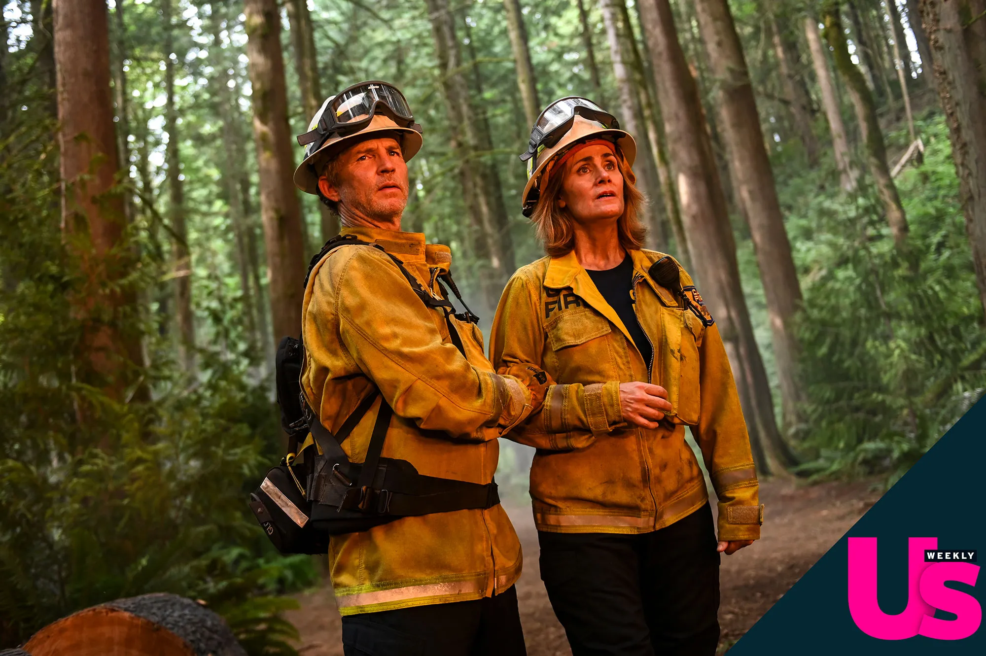 Shawn Hatosy and Diane Farr FIRE COUNTRY BUGGED