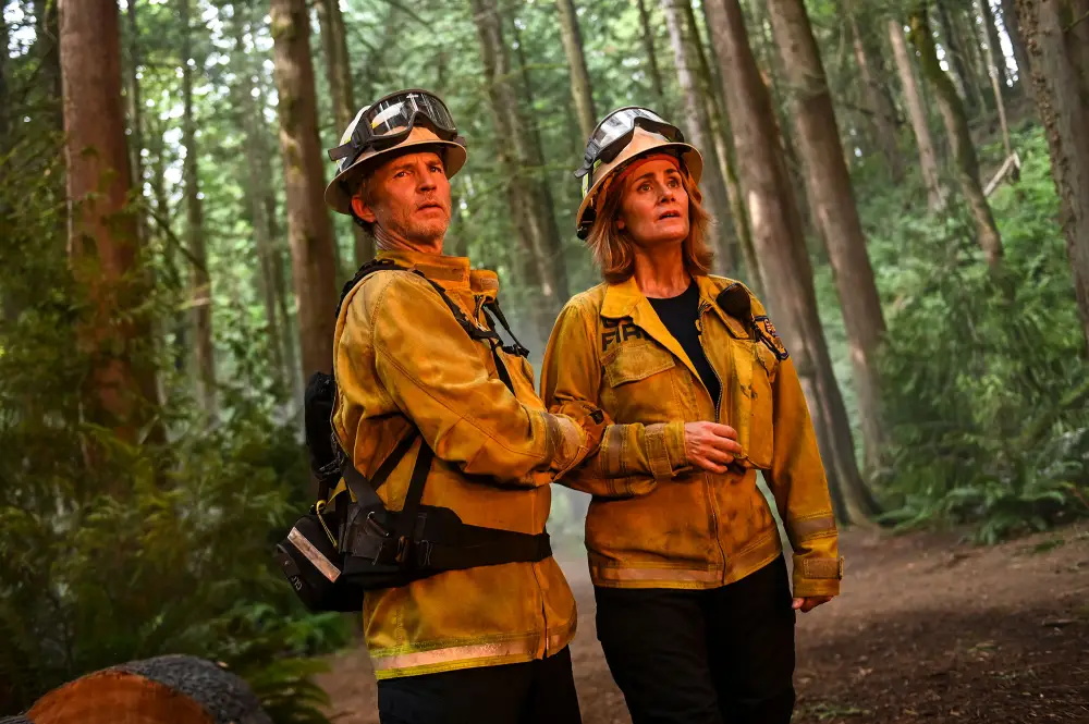 Shawn Hatosy and Diane Farr FIRE COUNTRY