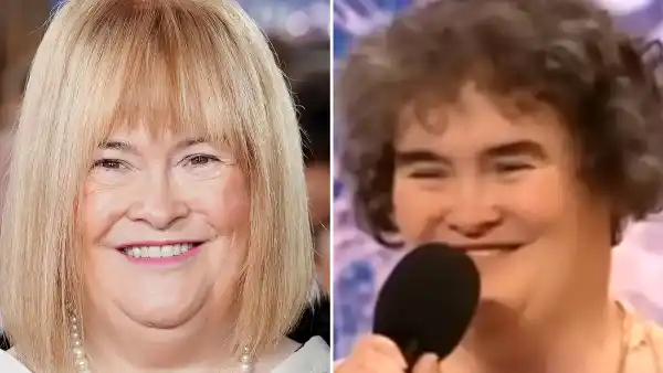 Susan Boyle Is Unrecognizable with New Glam Look and Blonde Hair on the Red Carpet