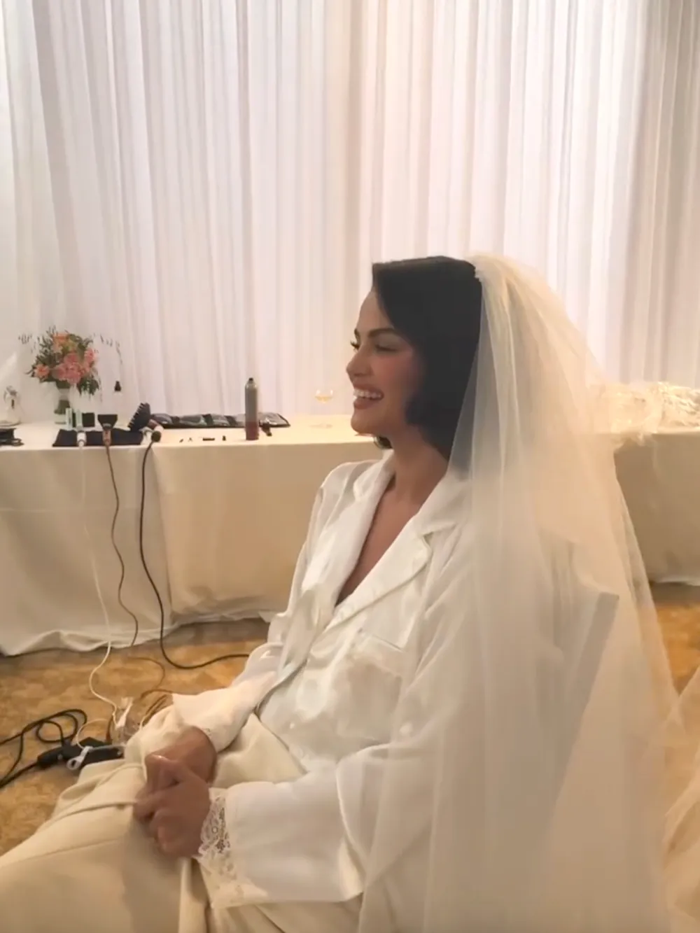 Taylor Swiftns Oscar de la Renta Gown at Selena Gomez s Wedding Revealed Blessed to Have You by My Side