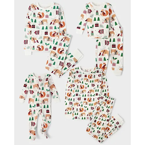 The Children's Place Matching Family Pajamas Holiday Animal Collection