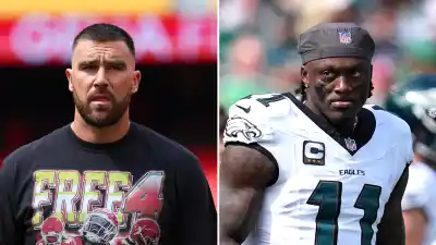 Travis Kelce Calls Out Eagles A J Brown for Venting Frustrations on Social Media