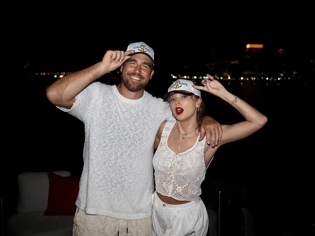 Travis Kelce Taylor Swift Kiss Backstage in Eras Tour Trailer