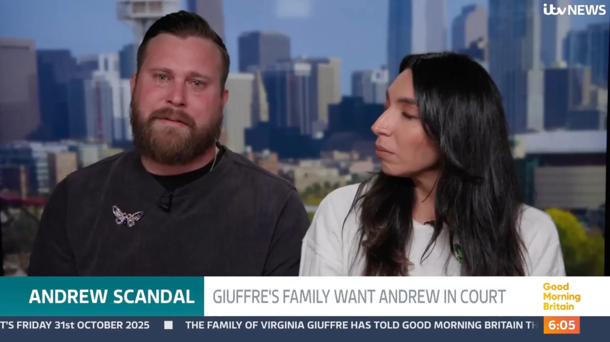 Virginia Giuffre Brother Cries After Prince Andrew Stripped of Titles