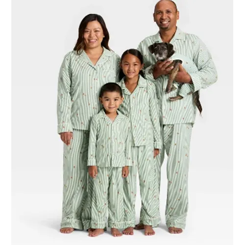Wondershop Gingerbread Stripe Holiday Matching Family Pajamas