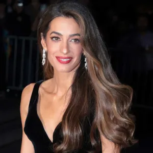 Amal Clooney Blush