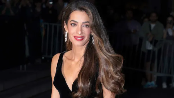 Amal Clooney Blush