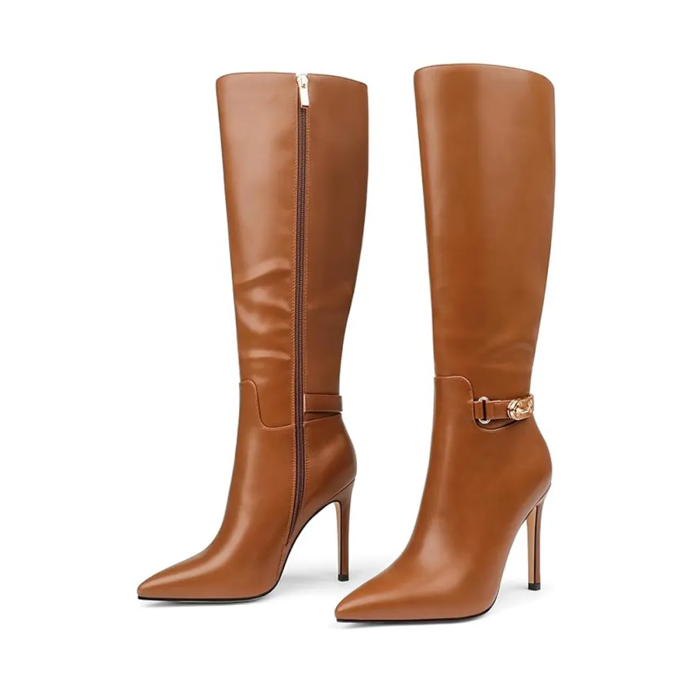 Coleter Knee High Pointed Toe Boots