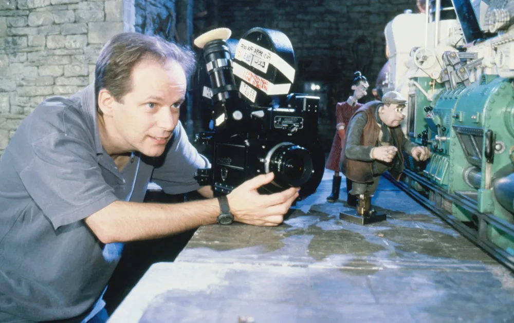 Nick Park directing Chicken Run