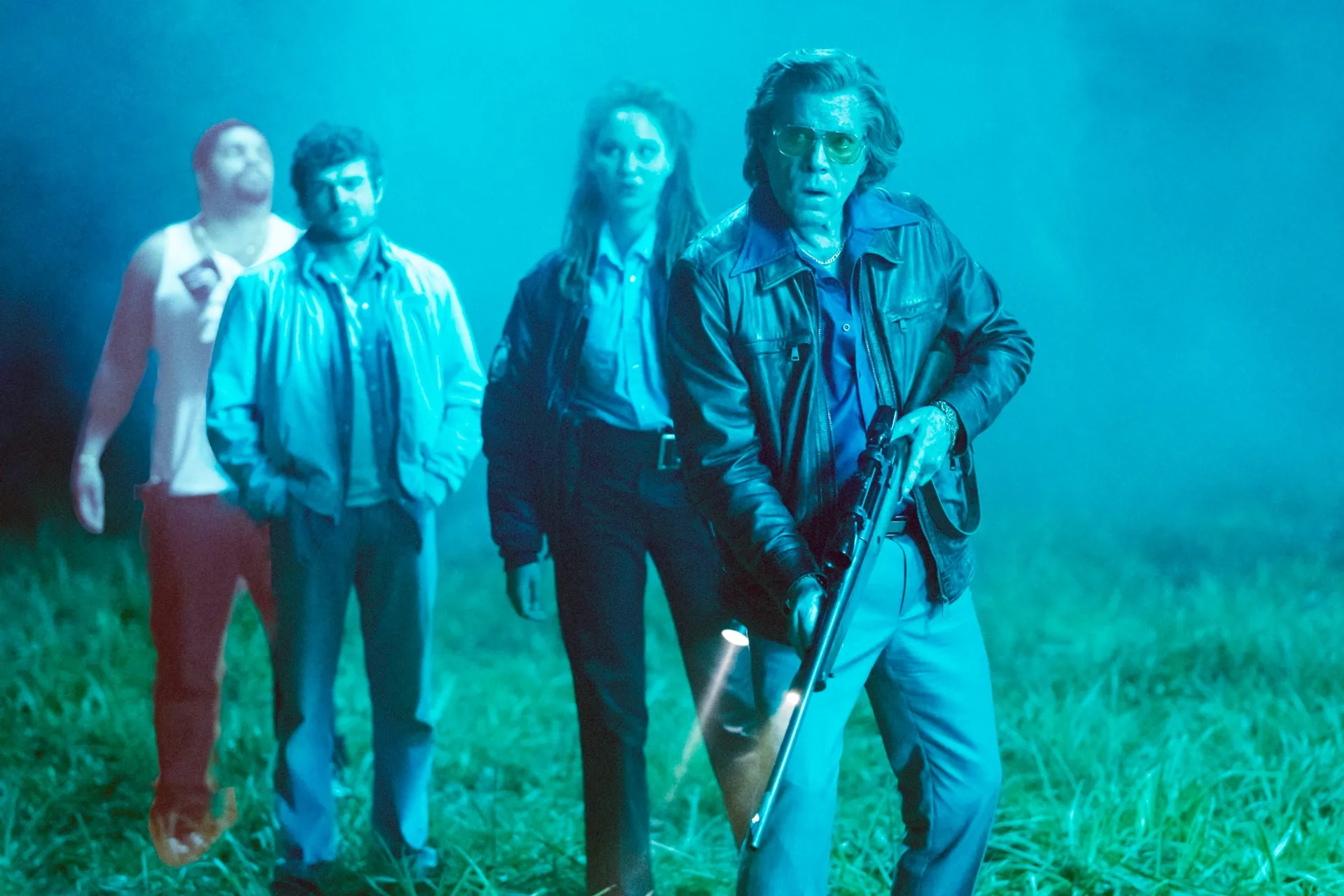 O'Shea Jackson Jr., Alden Ehrenreich, Ayoola Smart, Ray Liotta in Cocaine Bear