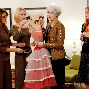 Meryl Streep and Rebecca Mader in The Devil Wears Prada