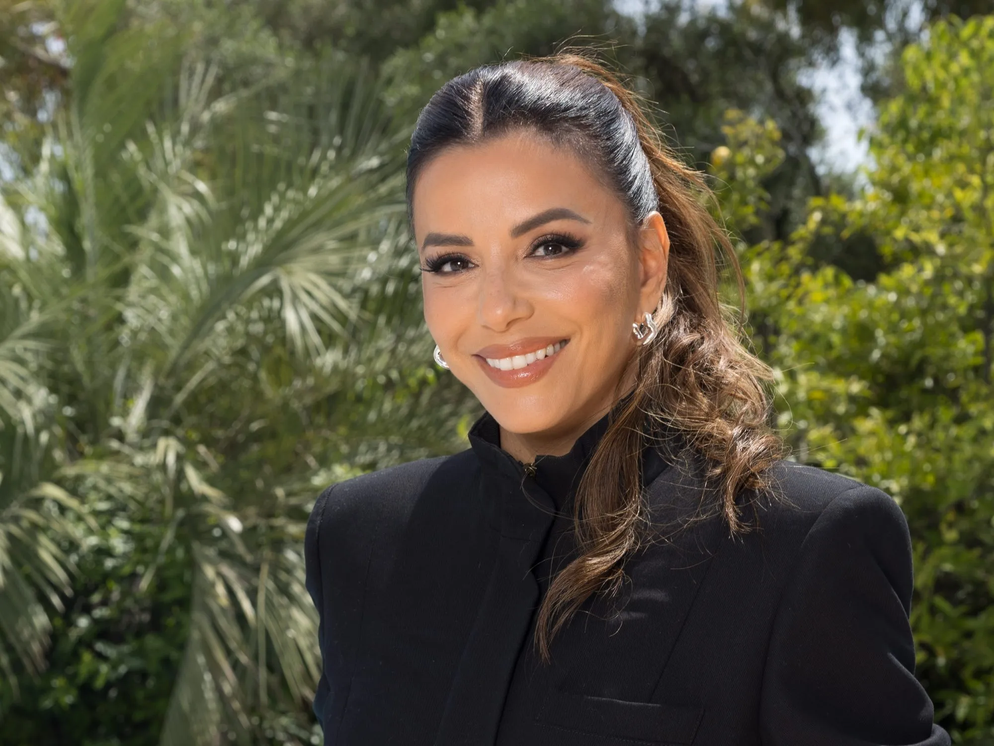 CANNES, FRANCE - MAY 19: Eva Longoria is seen a the Forbes Villa during day seven of the 78th Cannes Film Festival on May 19, 2025 in Cannes, France. (Photo by Arnold Jerocki/GC Images)