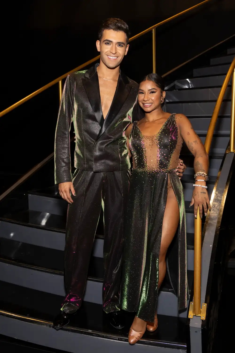 Ezra Sosa Jokes He Needs to Bend His &lsquo;Twinky Legs&rsquo; to Match Jordan Chiles&rsquo; Height