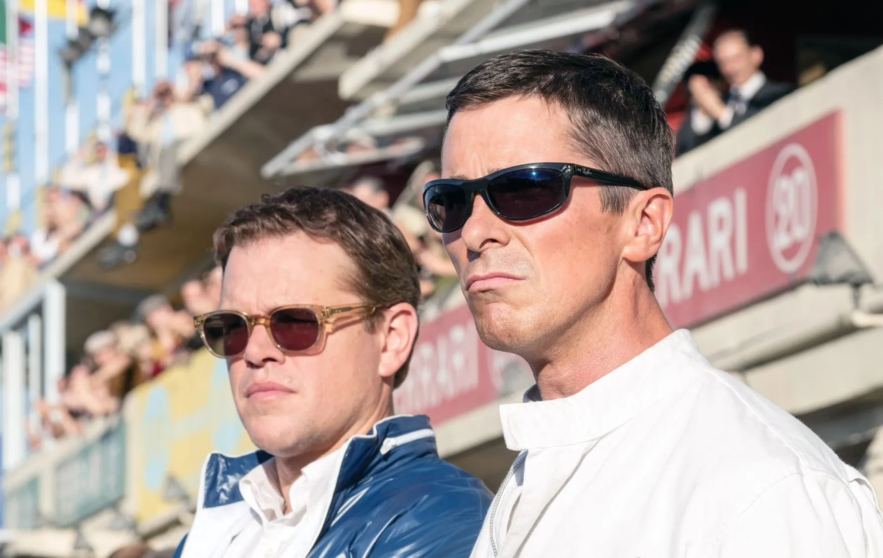 Matt Damon and Christian Bale in Ford v. Ferrari