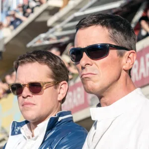 Matt Damon and Christian Bale in Ford v. Ferrari