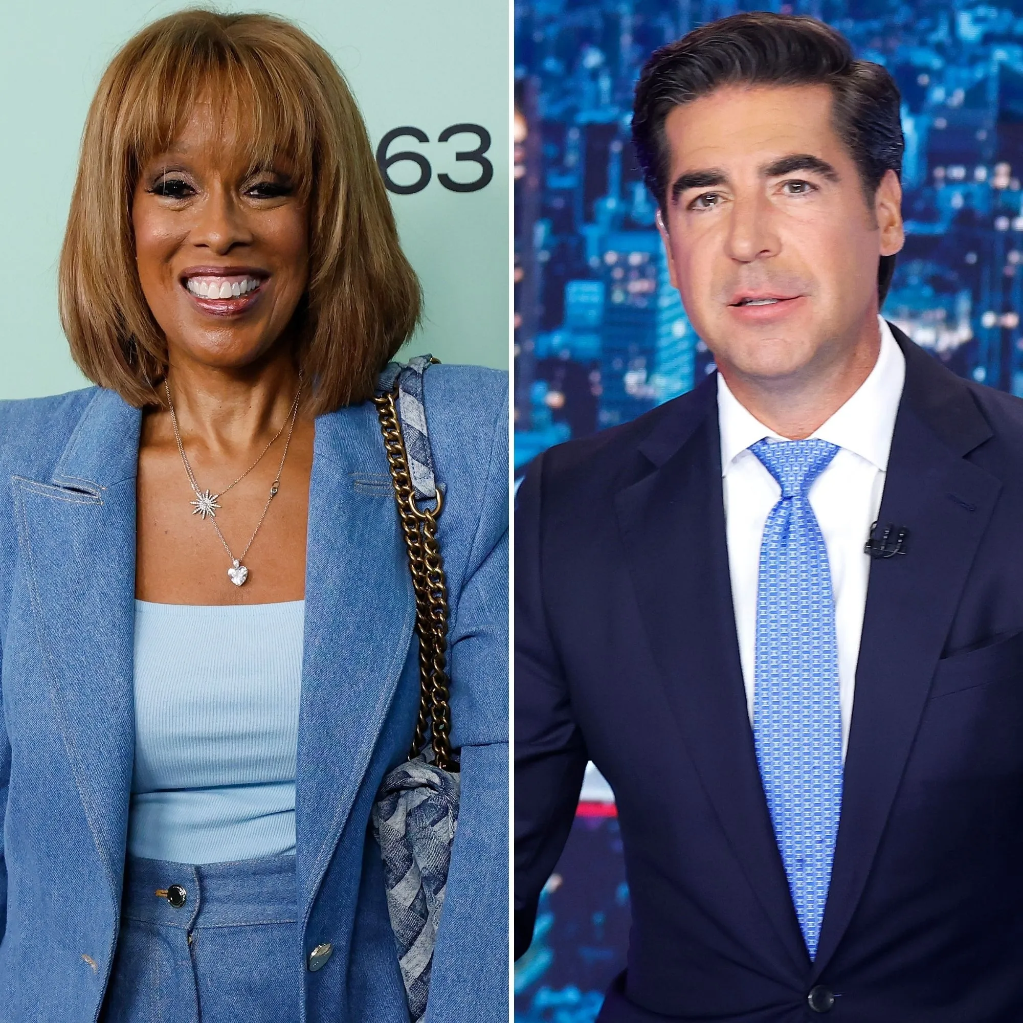 Gayle King Gets Seated Next to Fox News' Jesse Watters on 4-Hour Flight