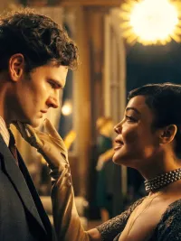 Tom Bateman and Tessa Thompson in Hedda