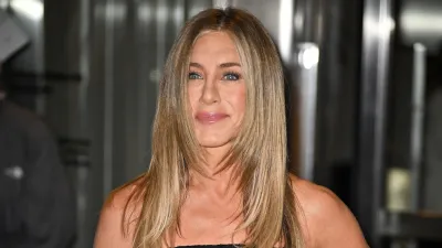 NEW YORK, NEW YORK - SEPTEMBER 09: Jennifer Aniston attends "The Morning Show" New York premiere at Museum of Modern Art on September 09, 2025 in New York City. (Photo by James Devaney/GC Images)