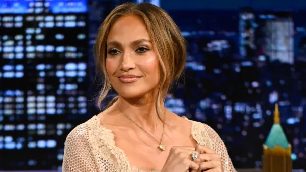Jennifer Lopez during an interview