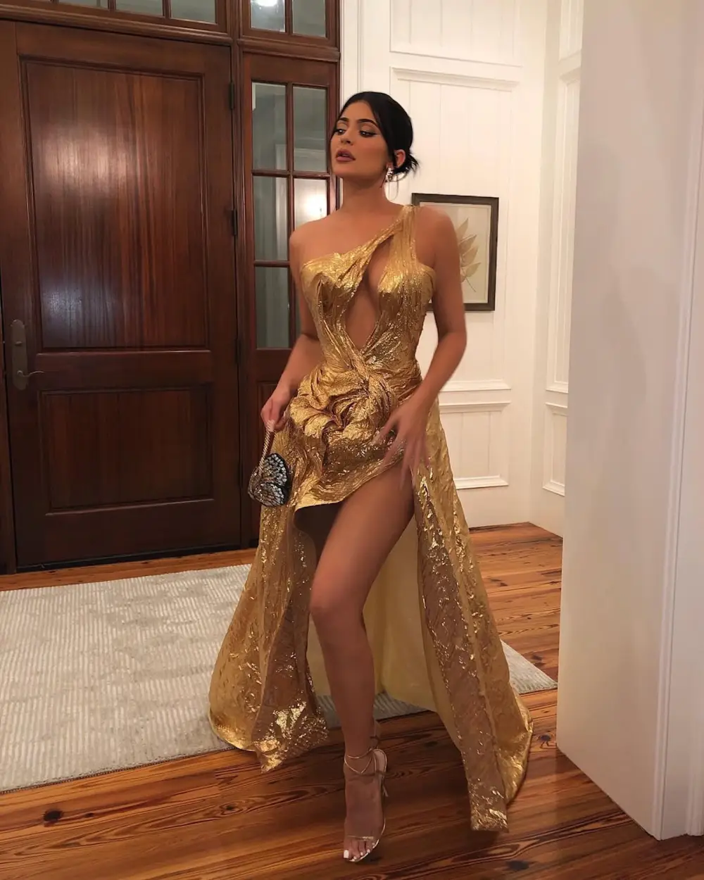 Kylie Jenner Defends the Sultry Gold Dress She Wore to Hailey and Justin Bieber's Wedding: 'They Didn't Care'
