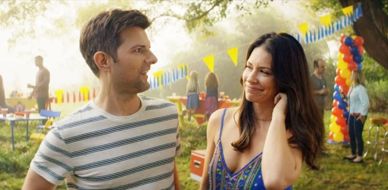 Adam Scott and Evangeline Lilly in LIttle Evil