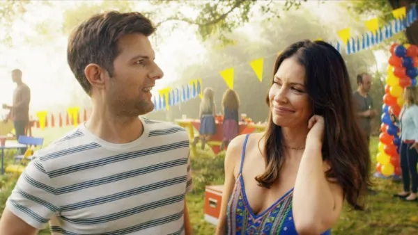 Adam Scott and Evangeline Lilly in LIttle Evil