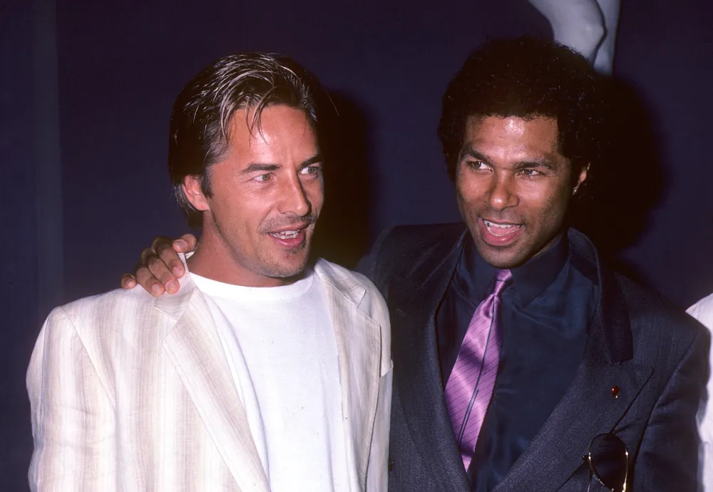Actor Don Johnson and actor Philip Michael Thomas