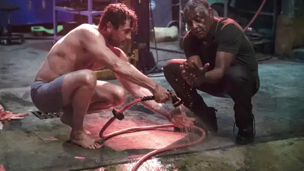 Skeet Ulrich and Giancarlo Esposito in Parish