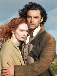 Eleanor Tomlinson and Aidan Turner in Poldark