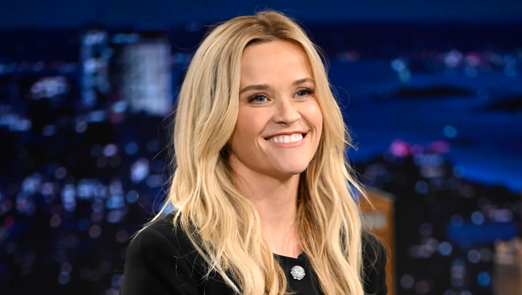 THE TONIGHT SHOW STARRING JIMMY FALLON -- Episode 2182 -- Pictured: Actress Reese Witherspoon during an interview on Thursday, September 11, 2025 -- (Photo by: Todd Owyoung/NBC via Getty Images)