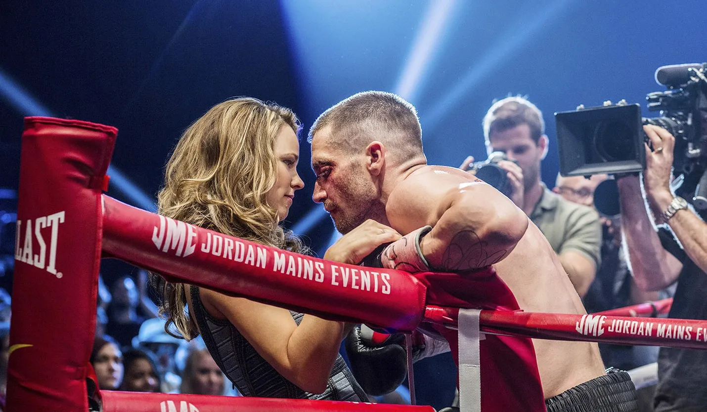 Rachel McAdams and Jake Gyllenhaal in Southpaw